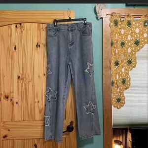 Star Patch Denim Jeans